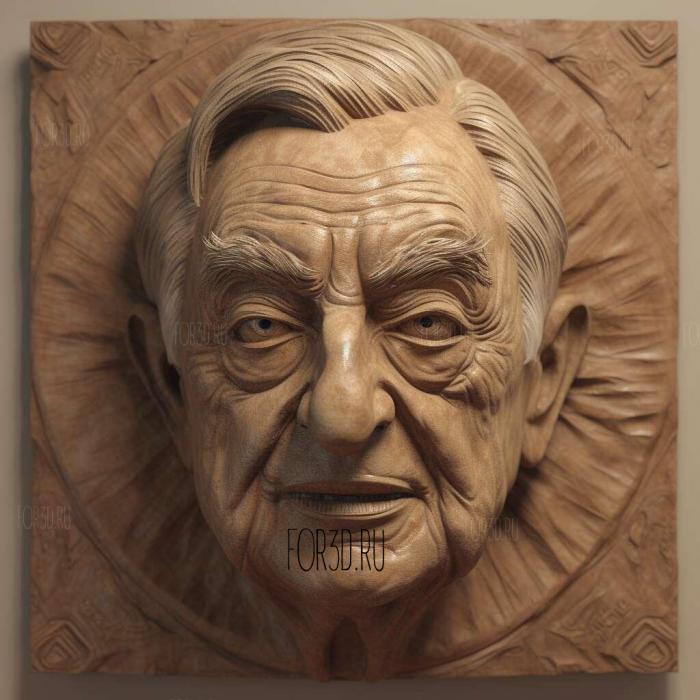 George Soros 2 stl model for CNC